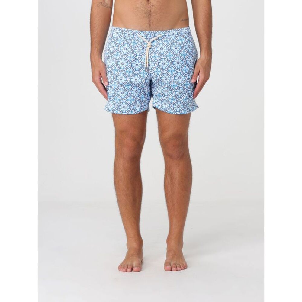 Peninsula Men Short Ethnic Pattern Swim Shorts Peninsula With Drawstring Waist